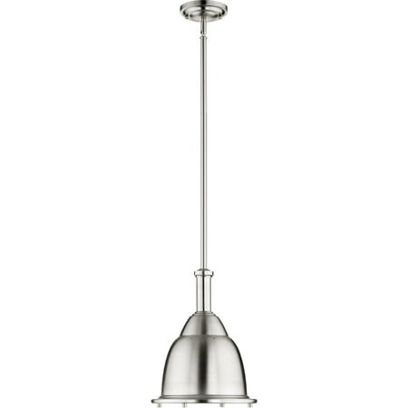 

Pendants 1 Light With Satin Nickel Finish Medium Base Bulb Type 11 inch 100 Watts