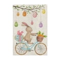 thumbnail image 2 of Happy Easter Rabbit Garden Flag 12x18 Inch Double Sided for Outside Small Burlap Rabbit Ear Holiday Yard Decoration,1Pcs, 2 of 6