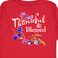 thumbnail image 4 of Inktastic Thankful and Blessed Inspirational Saying with Flowers Boys or Girls Long Sleeve Toddler T-Shirt, 4 of 5