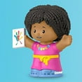thumbnail image 3 of Replacement Part for Collectible Fisher-Price Little People Dollhouse Schoolhouse Playground Playset JCW82 - Replacement African American Art Teacher Figure Dressed in Pink, 3 of 5