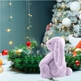 thumbnail image 3 of ValHome Purple Bunny Easter Bunny Plush Toys - 10.6" Cozy Easter Bunny Basket Filler Stuffed Animals Huggable Pillow - Spring Decorations Easter Basket Stuffer Birthday Gifts for Kids, 3 of 5