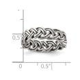 thumbnail image 3 of Bande Tressée en Argent Sterling Poli (6mm), 3 of 4