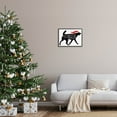 thumbnail image 2 of Feliz Naughty Dog Funny Pet Holiday Graphic Art Black Framed Art Print Wall Art, 2 of 7