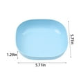 thumbnail image 2 of dinner plate Square Salad Bowl Wheat Pasta Bowls Lightweight Serving Bowls Snack Dish for Soup Dessert Rice, 2 of 3
