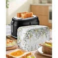 thumbnail image 4 of Eucalyptus Toaster Cover 4 Slice, Large Kitchen Appliance Covers, Sage Green Botanical Weeping Leaf Toaster Oven Cover with Loop, Bread Machine Cover Polyester Dust Cover Protection, 4 of 4