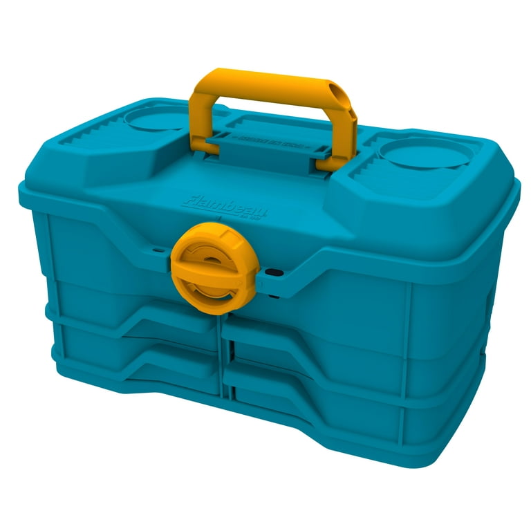 Flambeau Outdoors Fishing Tackle Storage Box 14 inches Blue with 4 Pivoting Trays - Walmart.com Flambeau Outdoors Fishing Tackle Storage Box 14 inches Blue with 4 Pivoting Trays - Walmart.com