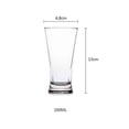 thumbnail image 2 of Juego de 6 vasos de agua transparentes, 5 tamaños, vasos de cerveza artesanal de cintura delgada for disfrutar al máximo de la cerveza., 2 of 7