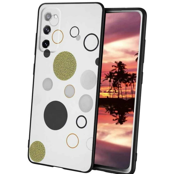 Compatible with Samsung Galaxy S20 Phone Case, Circles Case Men Women, Flexible Silicone Shockproof Case for Samsung Galaxy S20