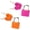 Orange+Hot Pink, variant on 1Pack Suitcase Locks with 2 Keys,23mm Small Luggage Padlocks Multicolor,Mini Strong Steel Padlock for Suitcase,Luggage,Travel Bag,Backpack Zipper,Jewelry Box,Drawer,Toolbox
