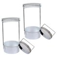 thumbnail image 4 of 2pcs Stainless Steel Brush Cleaning Barrel with Integrated Drying Rack Paint Brush Washer for Artists Oil Painting Tools Organizer for Studio or Home, 4 of 4