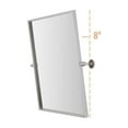 thumbnail image 5 of Elegant Decor Rectangle Pivot Mirror 24X20 Inch In Silver, 5 of 9