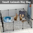 thumbnail image 4 of Blue Hay Feeder for Rabbit, Guinea Pig, Rabbit Feeding Bag, Guinea Pig, Hanging Hay Bag, Hay Bag, Hanging Feeding Bag for Rabbit, Guinea Pig, 27* 22*0.5cm, 4 of 5