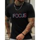 thumbnail image 1 of Focus Stylish Print Summer & Spring Tee For Men, Casual Short Sleeve Fashion Style T-Shirt, Sporty New Arrival Novelty Top For Leisure Tee For Adult, Men, Women, Teen, Teenager, Adolescent,Youth, 1 of 6