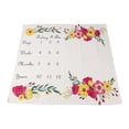 thumbnail image 2 of Manta de hitos mensuales para bebé, innovadora y divertida manta con estampado floral para recién nacidos, ideal como fondo fotográfico para accesorios fotográficos., 2 of 14