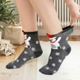 thumbnail image 5 of Christmas Socks, PUTUO Women Holidays Novelty Ankle Crew Socks, Cozy Fun Christmas Gifts for Women, 5 Pairs, Size 6-11, 5 of 7