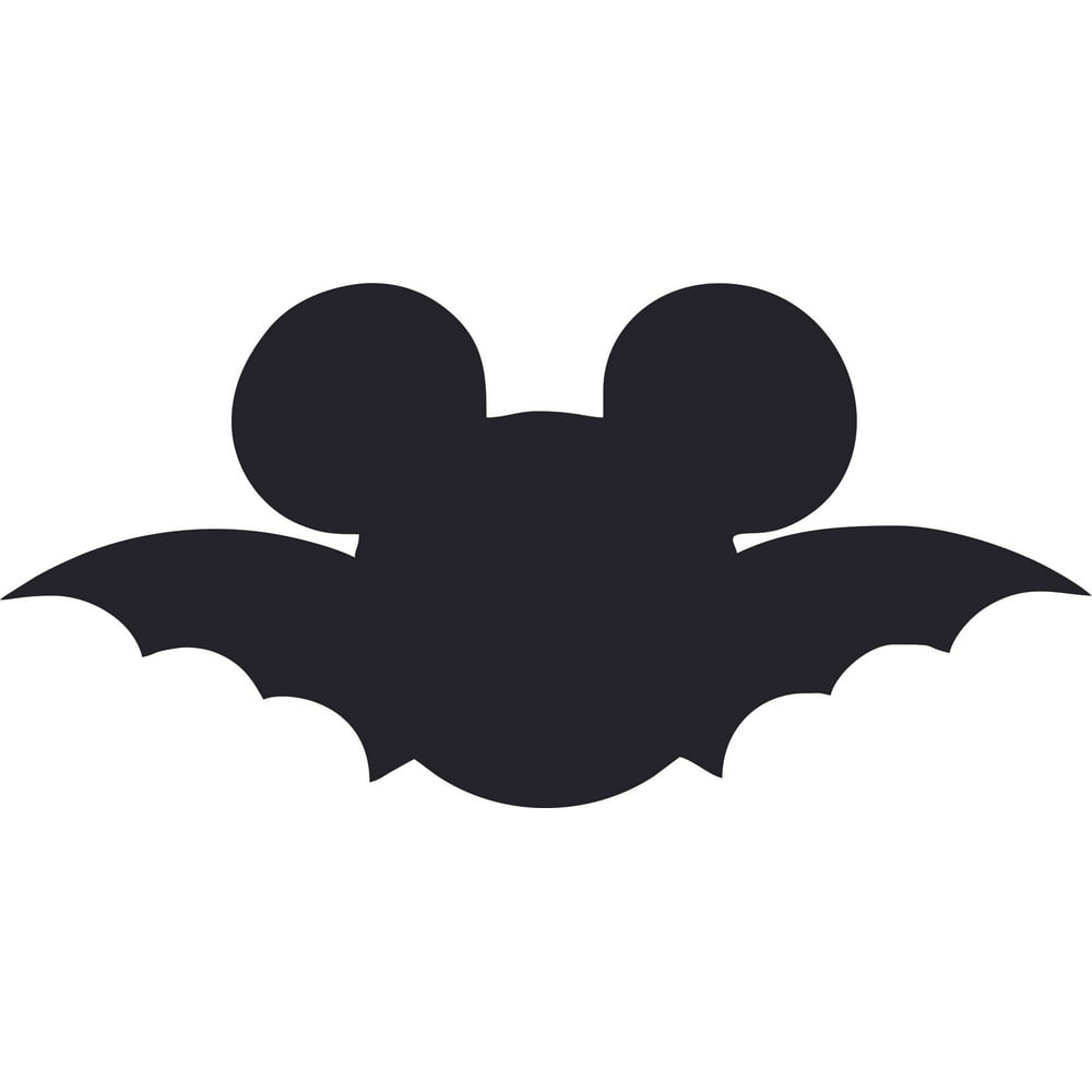 Mickey Mouse Bat Cartoon Characters Wall Art Vinyl Sticker Design Decal ...