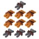 thumbnail image 4 of FELTECHELECTR 10 piezas de suministros para envolver ramos de flores, muñecos de peluche de oso de dibujos animados (color aleatorio), 4 of 6