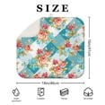 thumbnail image 4 of Pioneer Flower Floral Print Pattern Dish Drying Mat for Kitchen 1 Pack, Ultra Absorbent Microfiber Dishes Drainer Mats,16"x18", 4 of 6