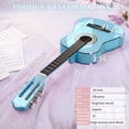thumbnail image 2 of Ktaxon 30in Beginner Round Acoustic Guitar Starter Kit with Bag, Tuner, Extra Strings, Sky Blue, 2 of 14