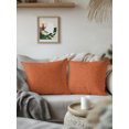 thumbnail image 3 of Outdoor Pillows Waterproof, Burnt Orange Bedding Throw Pillows with Insert for Couch Sofa Bed, Rustic Farmhouse Solid Color Fall 16x16 Inch Pillowcases Decorative Camping Patio Pillow Set of 1, 3 of 8