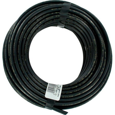 Hose Tubing - Raindrip 018005P 1/4 in X 50' Black Laser Drilled Soaker Hose Tubing