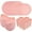 Baby Pink, variant on Wheat Straw Dinnerware, Wheat Straw Plates and Bowls Sets Dishwasher Safe, Unbreakable Light Weight Plate Service For 8, Reusable Plastic Plate, Include 16pcs Plates, 8pcs Bowls, 8pcs Cups