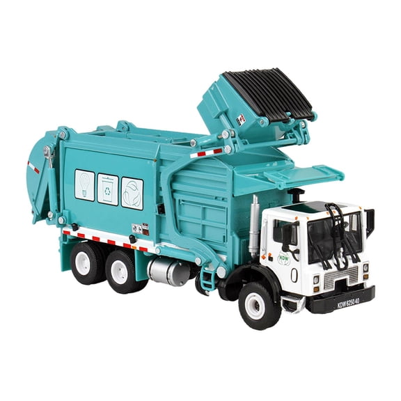 Juguete de camión, vehículo de juego para niños, juego de auto de ingeniería de simulación, juguete de camión de basura para niños, favores de fiesta, verde