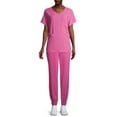 thumbnail image 5 of ClimateRight by Cuddl Duds Short Sleeve V-Neck Scrub Top (Women's ), 5 of 7