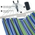 thumbnail image 4 of OUTDOOR WIND Hamac Réglable pour 2 Personnes avec Support en Acier Robuste de 10 Pieds et Barres d'Écartement, Capacité de 550 Lb, Étui de Transport Portable Inclus pour Intérieur Extérieur, 4 of 4