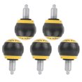 thumbnail image 2 of Pull Pin Spring Knob, Fitness Pop Pull Pin Knob, Spherical Design   Fitness Pop Pin 5 PCS Injection Molding Technology Bicycles For Exercise Bikes Black And Yellow, 2 of 8