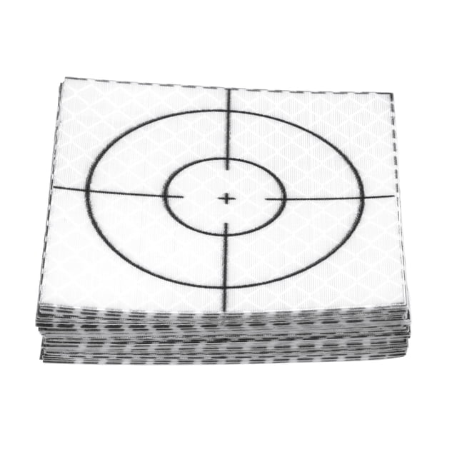 Uxcell 30pcs Survey Reflector Sheet 60x60mm Self-Adhesive Survey Target Mark Silver