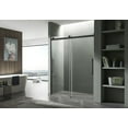 thumbnail image 2 of Stellar Series 57-60"W x 76"H Sliding Frameless Shower Door in Chrome with Tsunami Guard Tempered Clear Glass, 2 of 5