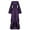 Purple, variant on Zpanxa Renaissance Dress for Women, Gothic Halloween Costume Medieval Wedding Dress, Solid Splicing Flared Long Sleeve Princess Dress, Gothic Victorian Vampire Maxi Dress White S