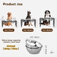 thumbnail image 3 of Elevated Dog Bowls for Large Dogs, 3 Height Adjustable，Raised Tall Dog Food Water Bowl Stand with Two 101oz Bowls, 3 of 6