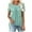 E-Mint Green, variant on ZQUUVOU Women Short Sleeve Tops Fake Two Piece Loose Pleated Layered Blouse Shirt Hide Belly Tunic Tops A-White