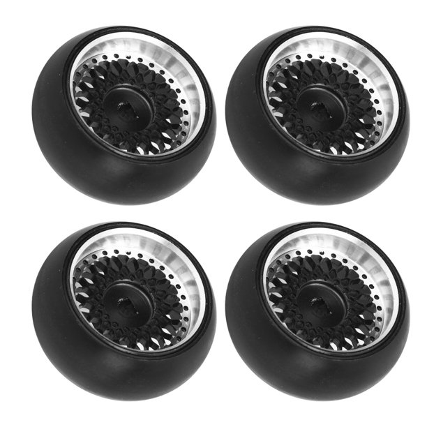 RC Replacement Drift Tires High Wear Resistance 4 PCS Aluminum Alloy Plastic RC Drift Tire Easy Installation for Maintain ANGGREK Otros