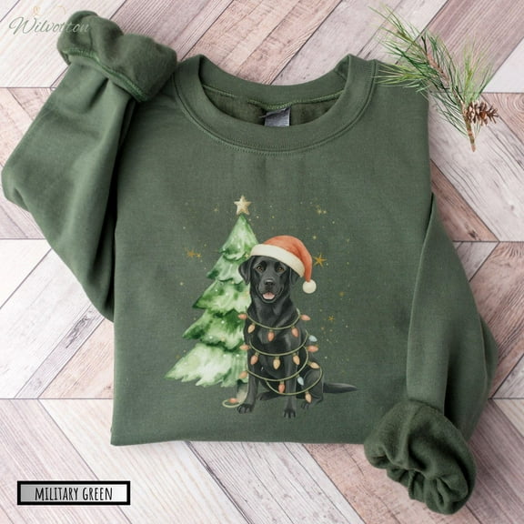 Black Lab season Sweatshirt, Black Labrador Retriever Sweater, Dog Mom Shirt, Labrador Lover, season Dog Sweater All Size S-5Xl Tshirt All Size S-5XL