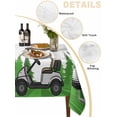 thumbnail image 3 of Golf Tablecloth Rectangle Table Cloth 52x70, Waterproof Tablecloth Outdoor Table Cloth, Green Forest Tree Balls Clubs Sports Cartoon Washable Table Cover for Kitchen Dinning Party, 3 of 8