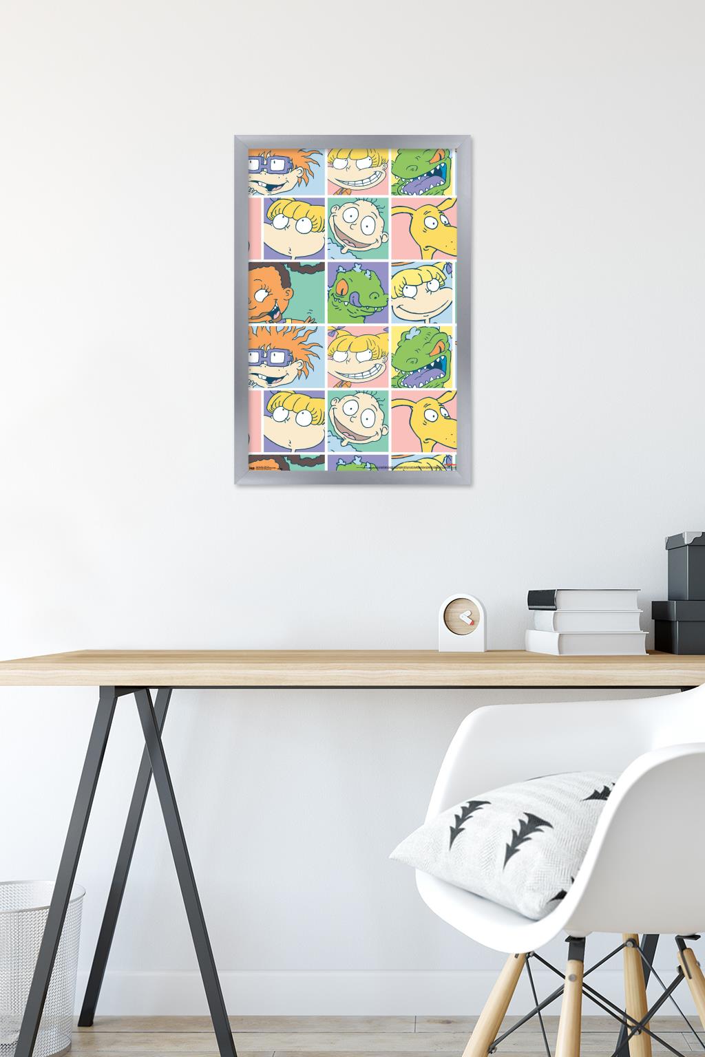 Nickelodeon Rugrats Grid Wall Poster, 14.725" x 22.375", Framed