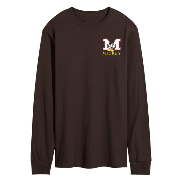 Disney - Mickey Block Letter - Men's Long Sleeve Graphic T-Shirt