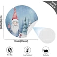 thumbnail image 3 of Dreamtimes Christmas Green Gnome Placemats Set of 6 Non-Slip Heat Resistant Dining Table Place Mats Washable Kitchen PVC Weave Table Mats, 3 of 6