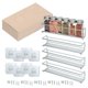 thumbnail image 3 of Estante de condimento colgante tarro de especies almacenamiento cocina organizador montado en la pared, 3 of 11
