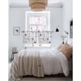 thumbnail image 2 of Summer Ocean Sheer Curtains for Bedroom Living Room Window Tier Curtain 24 Inch Length, Rod Pocket Voile Drapes Kitchen Curtains Small Half Window 2 Panels Sea Turtle Starfish Coral Shell Seahorse, 2 of 5