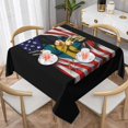 thumbnail image 1 of American Bahamas Flag Square Tablecloth Black, Stain & Wrinkle Resistant, Washable Polyester Table Cloth Funny for Holiday, Buffet Parties, and Wedding(American Bahamas Flag), 1 of 1