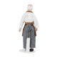 thumbnail image 4 of Dollhouse Miniature Porcelain Doll Model Ornament Doll Chef Man Servant Dollhouse Accessories#1, 4 of 4