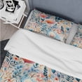 thumbnail image 4 of Designart "Soft Boho Fronds II" Pink Floral Bedding Covert Set - Cottage Bed Set With 2 Shams, 4 of 5