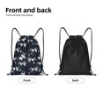 thumbnail image 2 of Yiaed Lilies Flowers Print Drawstring Bags Drawstring Backpack Bulk String Back Pack Gym Sport Bag-Medium, 2 of 5