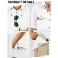 thumbnail image 6 of Off Road Ventures Womens Fishing Shirt Lightweight Quick Dry Button Down Long Sleeve UV Protection Camp Safari Shirt for Hiking Outdoor, 6 of 8