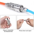 thumbnail image 3 of Compressor Fitting 1/4" BSP Quick Coupling Compressed Air Hose Fittings Compressor Pneumatic Nozzle Male Female 10 Pieces, 3 of 5