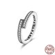 thumbnail image 1 of Anillos de dedo de plata para mujer, anillo de cóctel de Plata de Ley 925 Original para mujer, joyería de boda con corazón de circonita cúbica geométrica Tan Jianjun  unisex, 1 of 2
